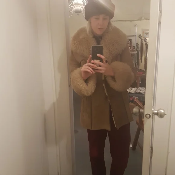 REAL vintage sherling coat - Picture 7 of 9